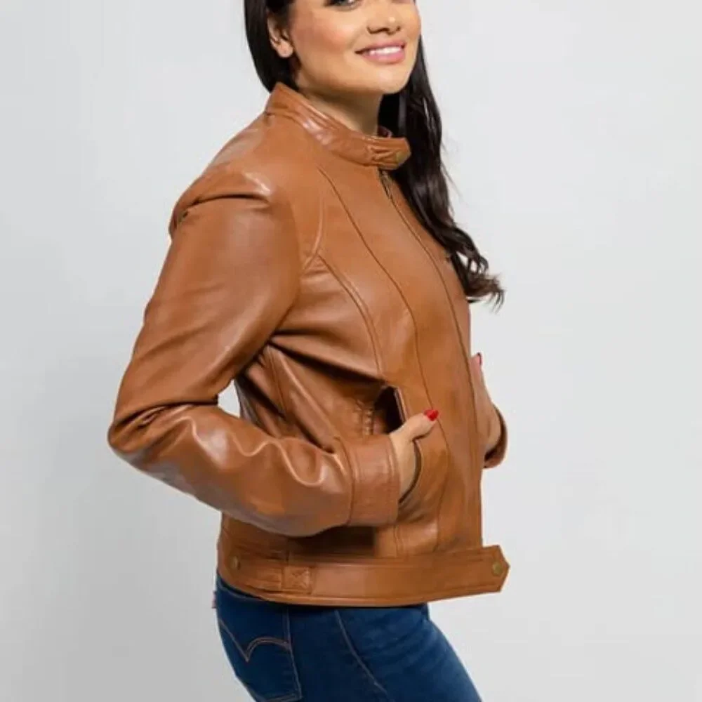 Favorite Women's Fashion Leather Jacket